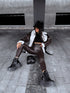 "WARMFIT" imitation leather leggings - CHOCO VS19039